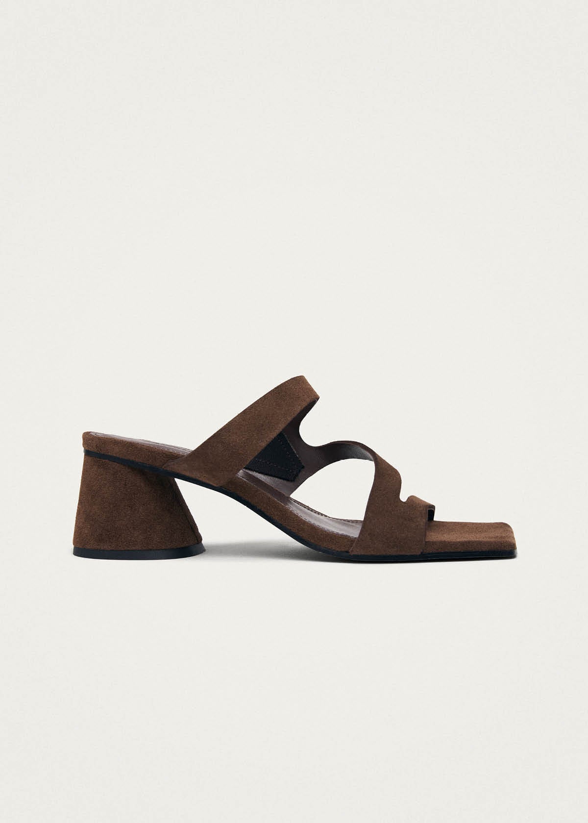 Orielle Wildleder braune Leder Sandalen
