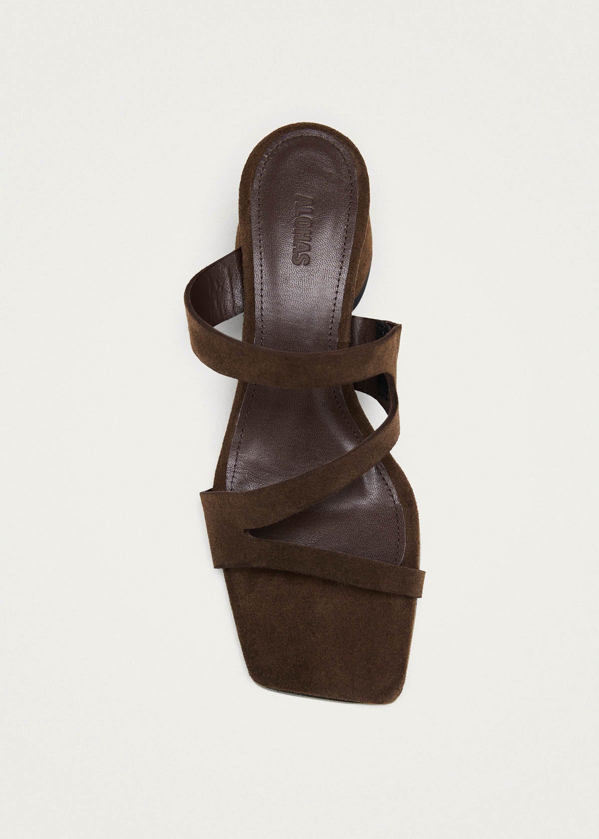 Orielle Wildleder braune Leder Sandalen
