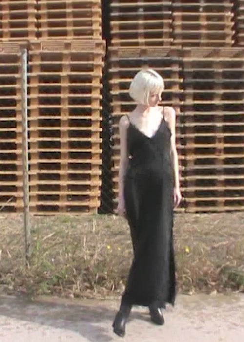 Afternoon Black Midi Dress