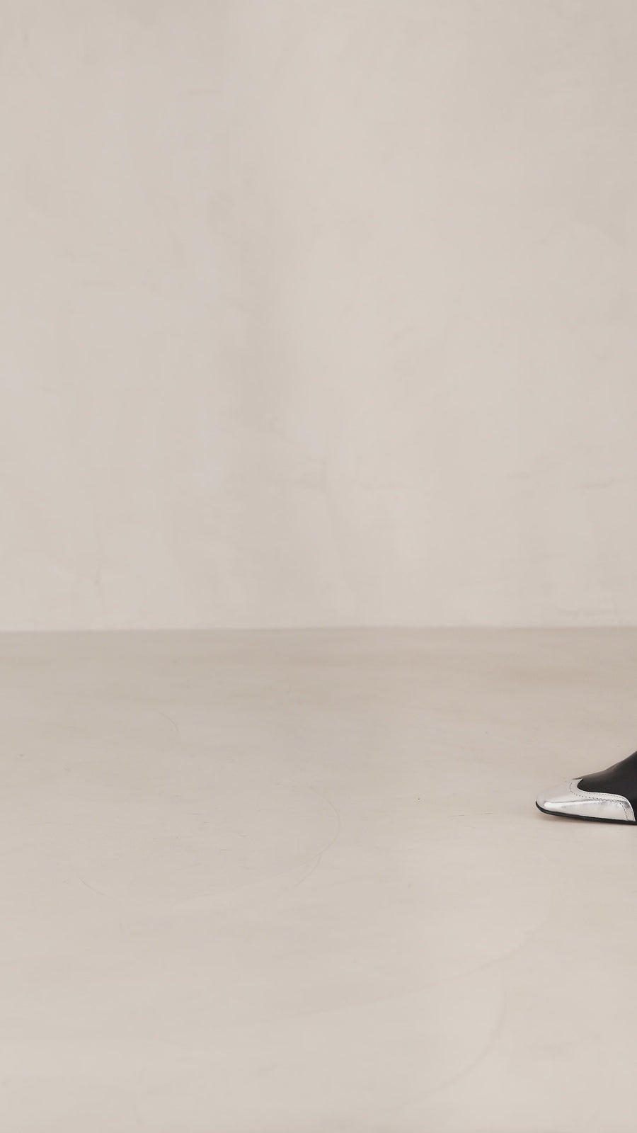 Hudson Shimmer Bicolor Black Silver Leather Ankle Boots