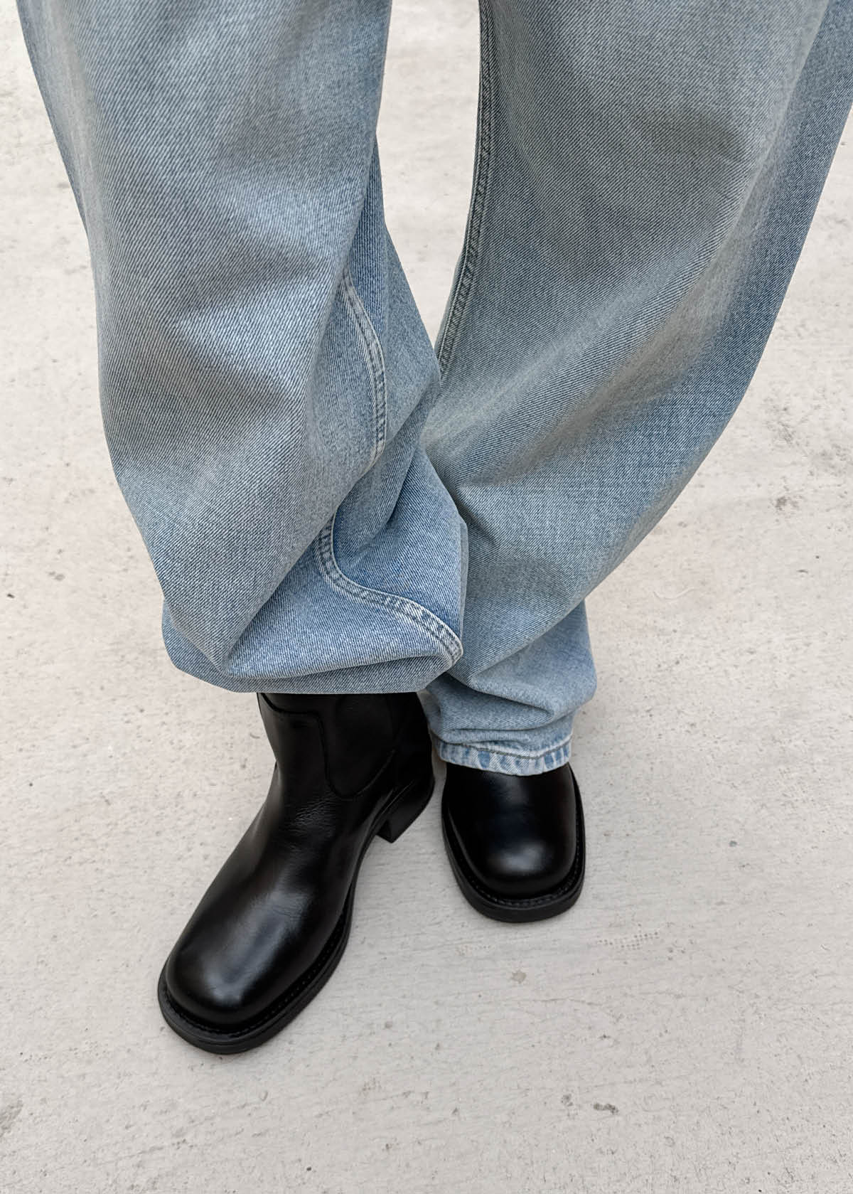 Rajan Botas de Cuero Negro