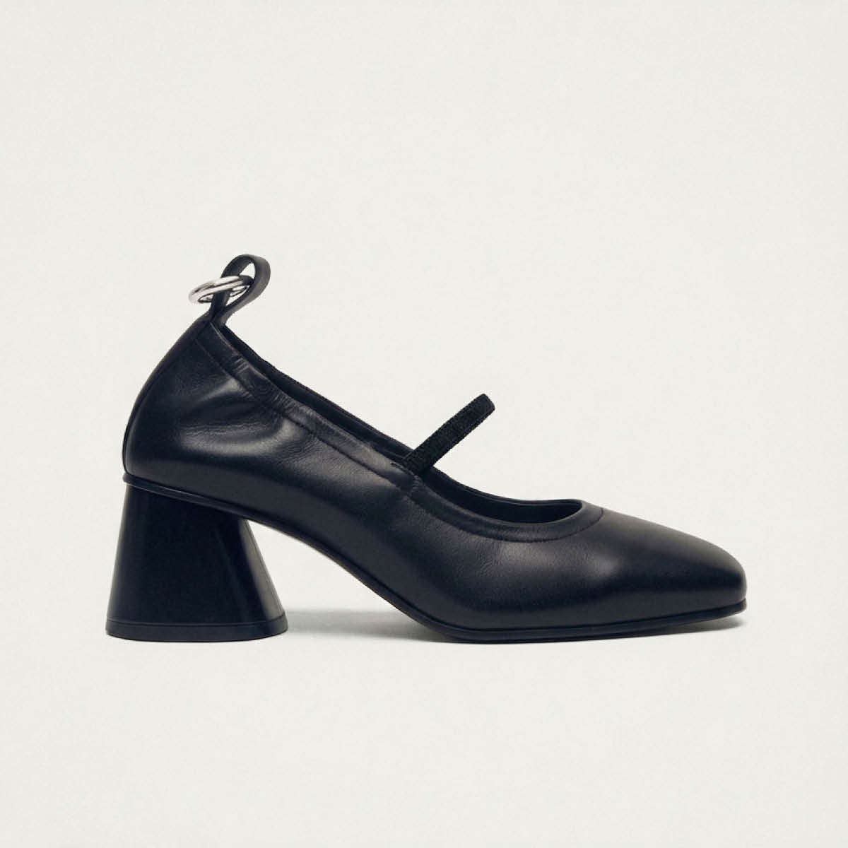 Rhiane Schwarze Leder Pumps