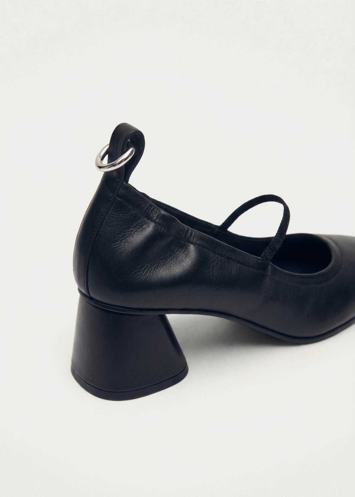 Rhiane Schwarze Leder Pumps