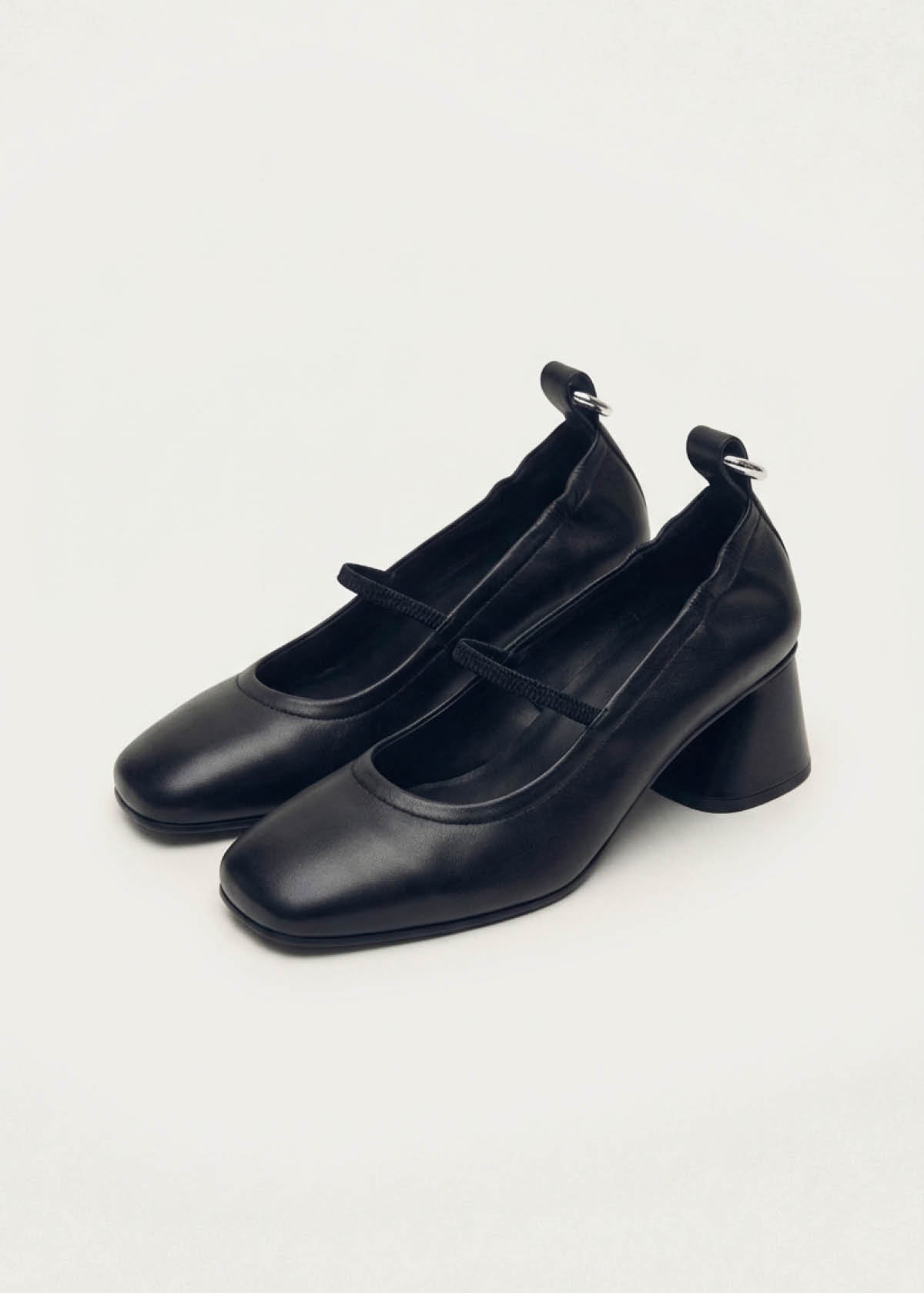 Rhiane Schwarze Leder Pumps