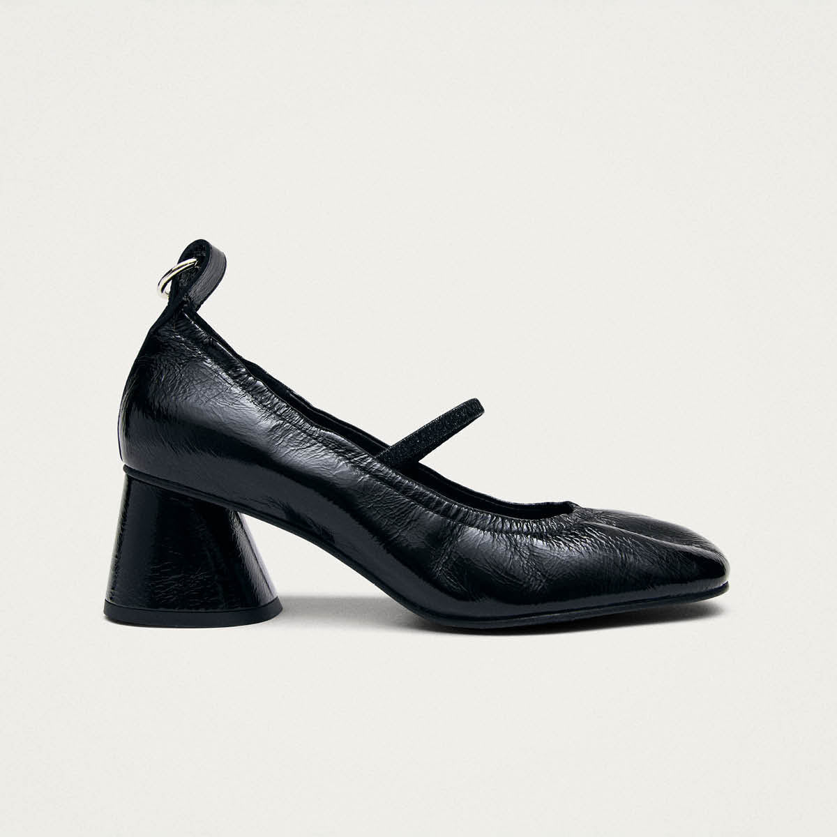 black dress pumps Rhiane Patent Black Leather Pumps