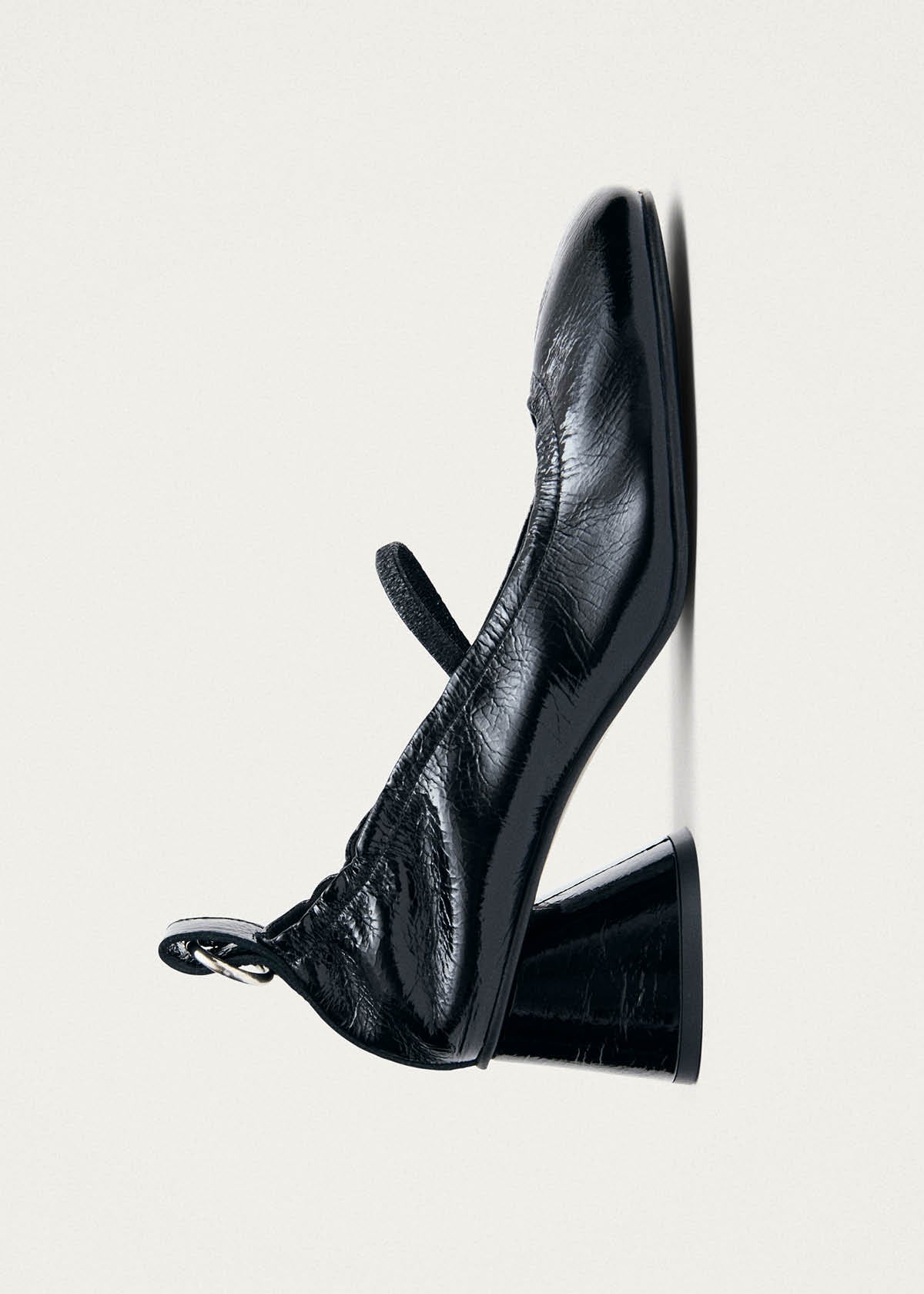 Rhiane Patent Black Leather Pumps | ALOHAS