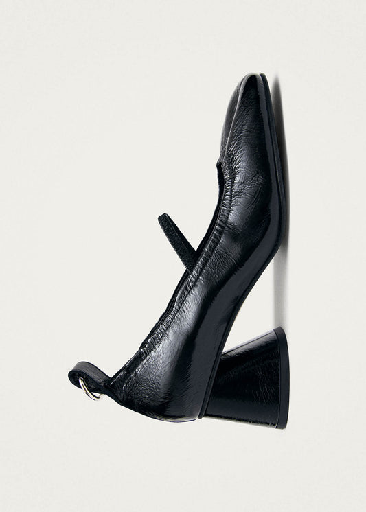 Rhiane Patent Black Leather Pumps-image