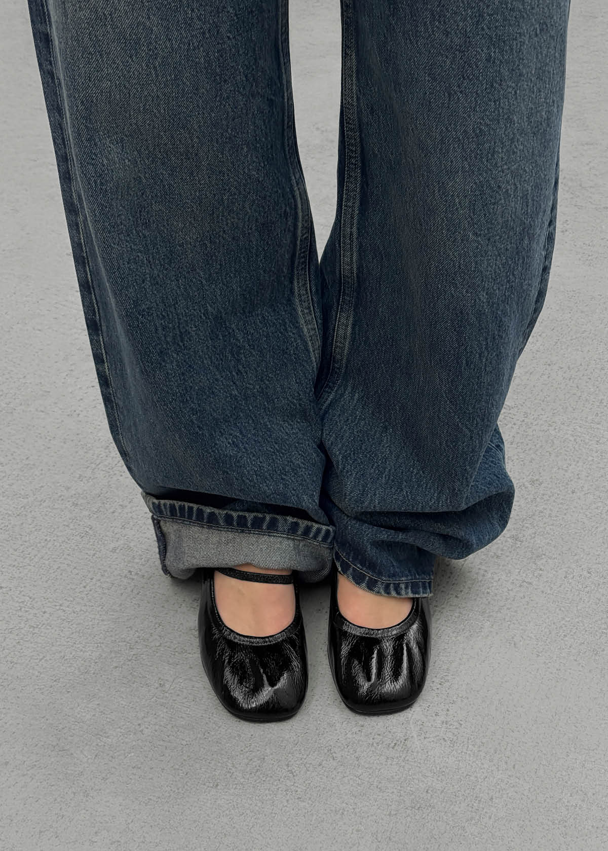 Rhiane Décolleté in Pelle Verniciata Nera