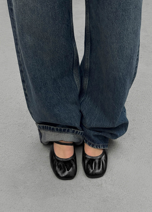 Rhiane Patent Black Leather Pumps-image