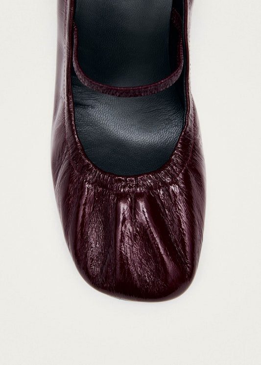 Rhiane Patent Burgundy Leather Pumps-image