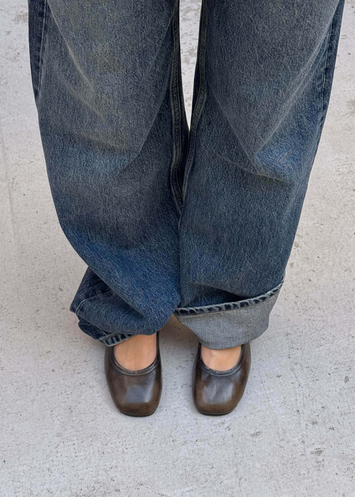 Rhiane Vintage Effect Brown Leather Pumps