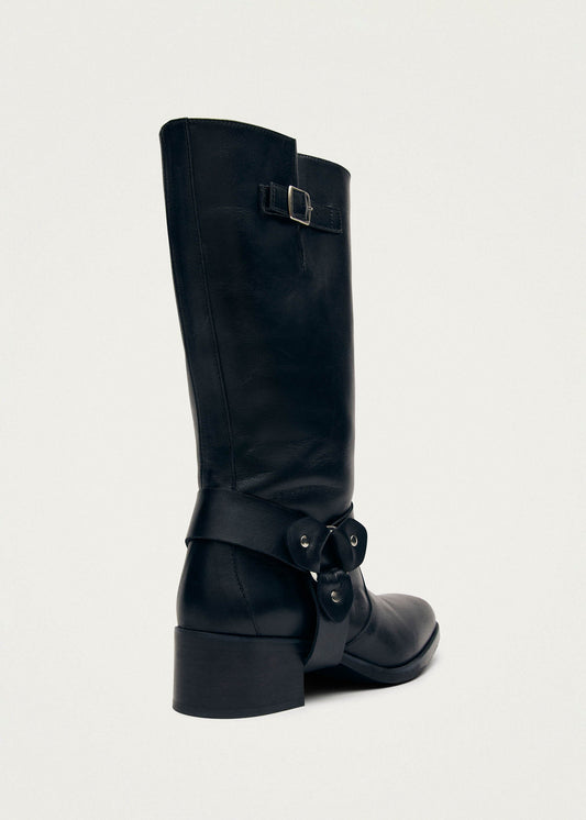 Rocky Black Leather Boots-image