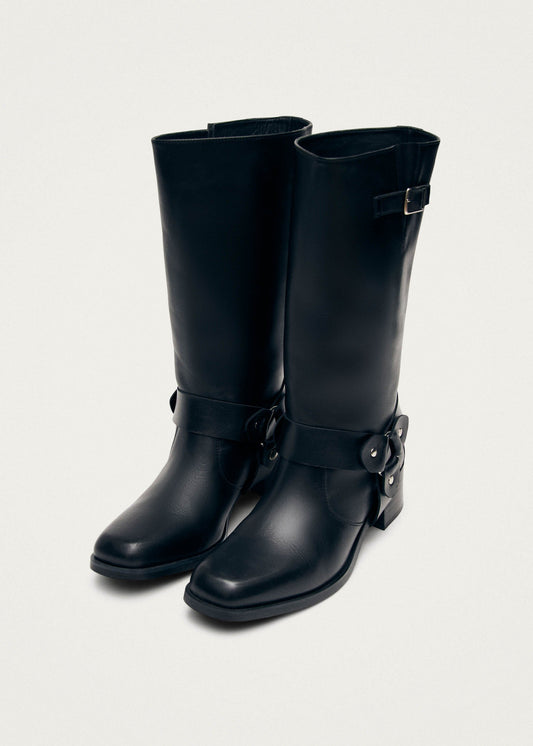 Rocky Black Leather Boots-image