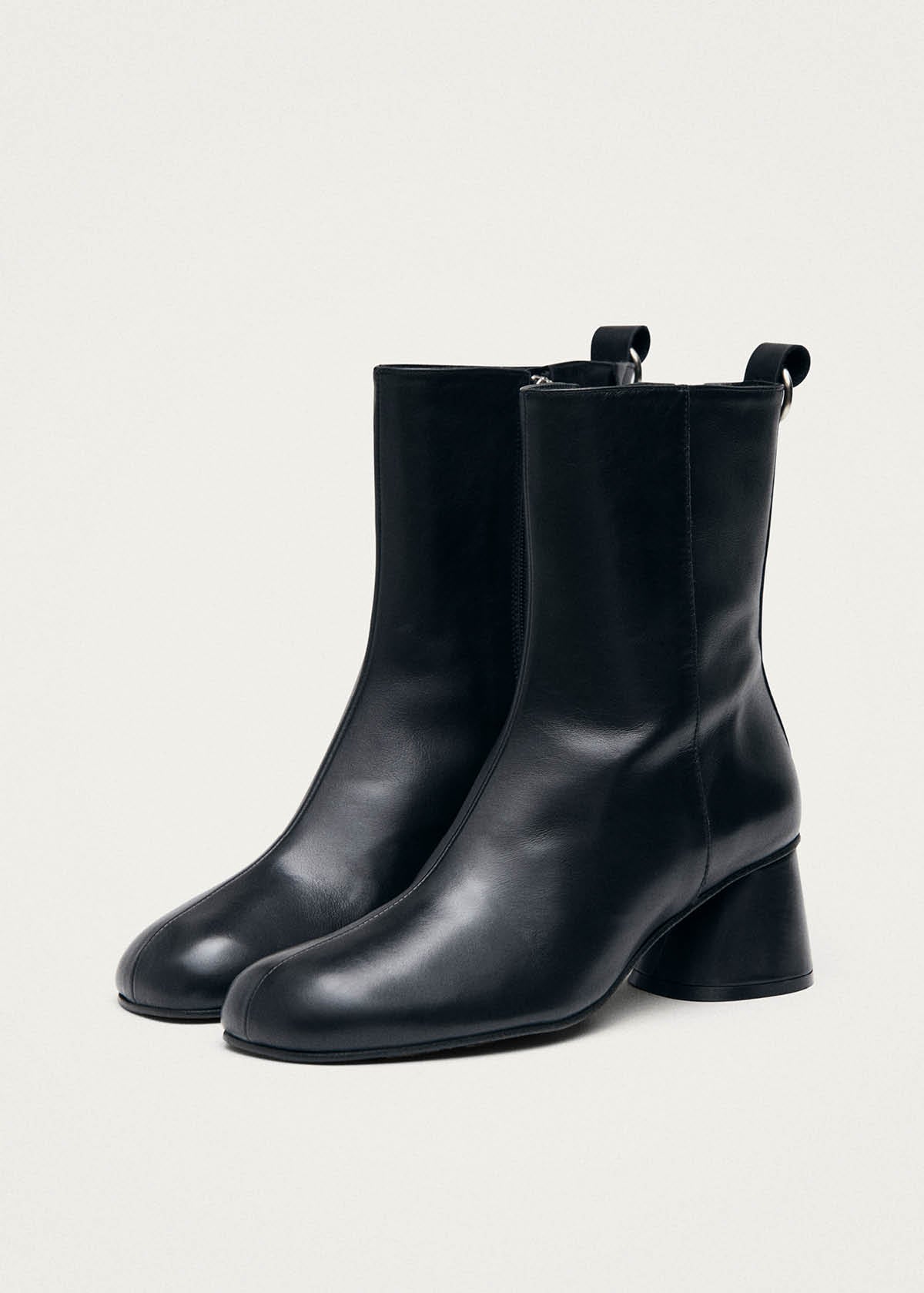 Roebar Bottines En Cuir Noir