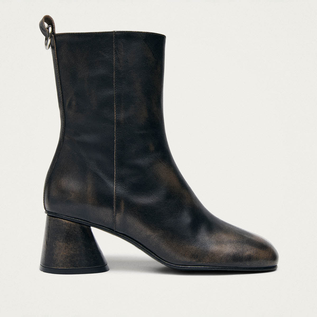 Roebar Bottines En Cuir Marron Effet Vintage