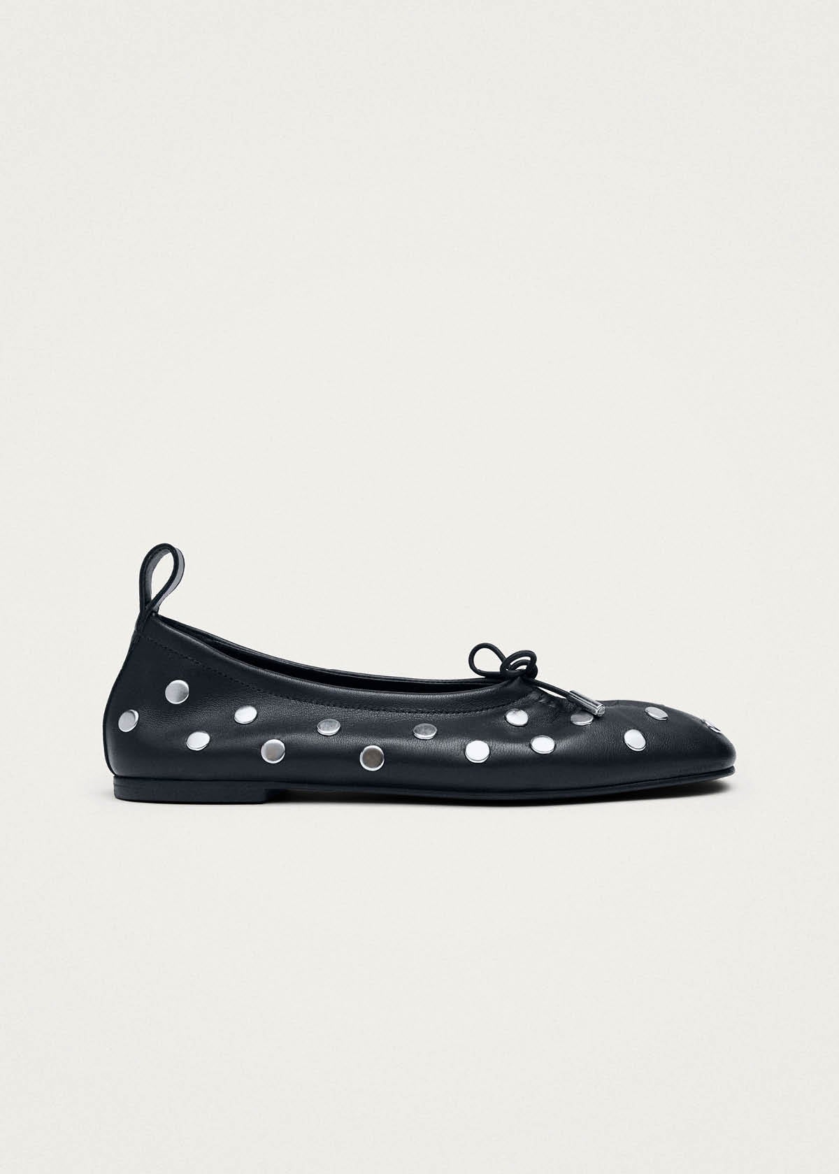 Rosalind All Tacones de Cuero Negros con Estrellas