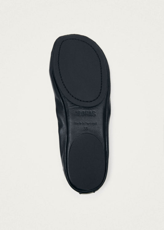 Rosalind Barefoot Black Leather Ballet Flats-image