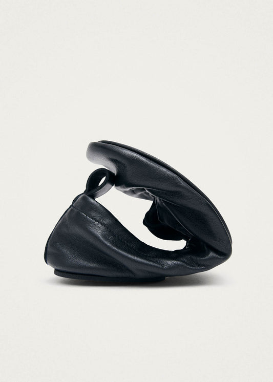 Rosalind Barefoot Black Leather Ballet Flats-image