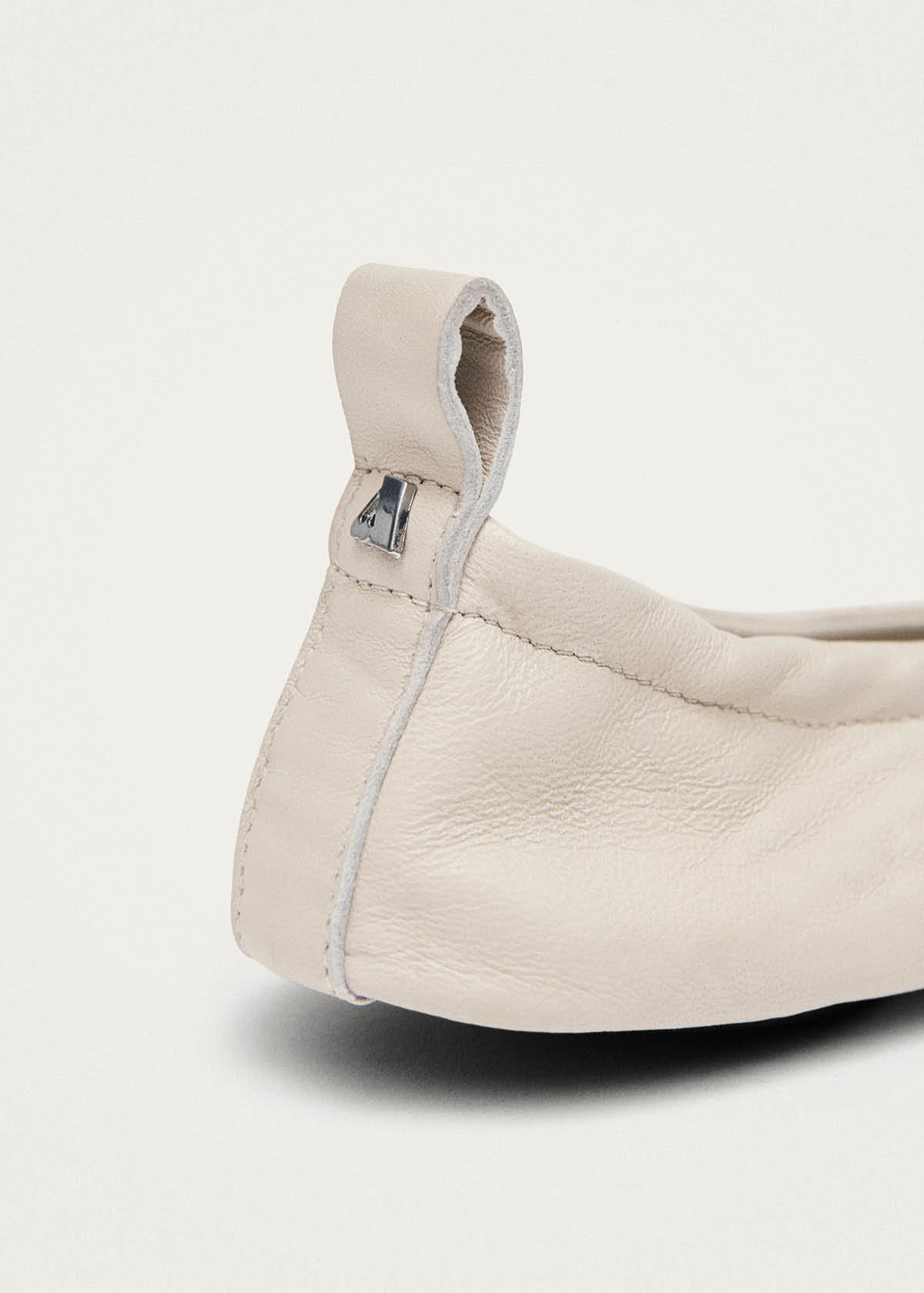 Rosalind Barefoot Cream Leather Ballet Flats