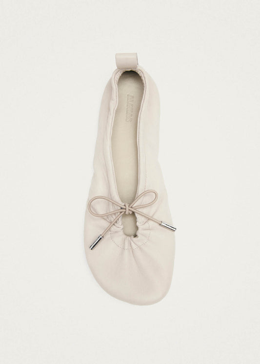 Rosalind Barefoot Cream Leather Ballet Flats