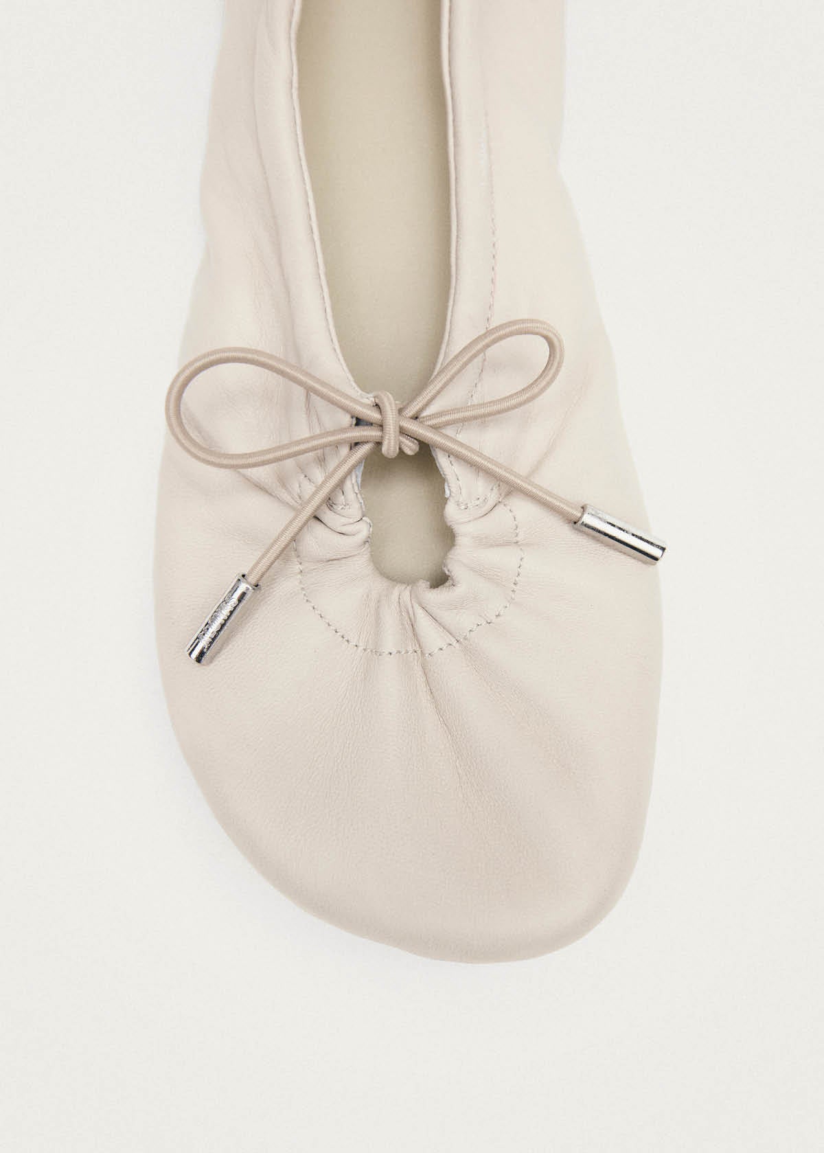 Rosalind Barefoot Cream Leather Ballet Flats