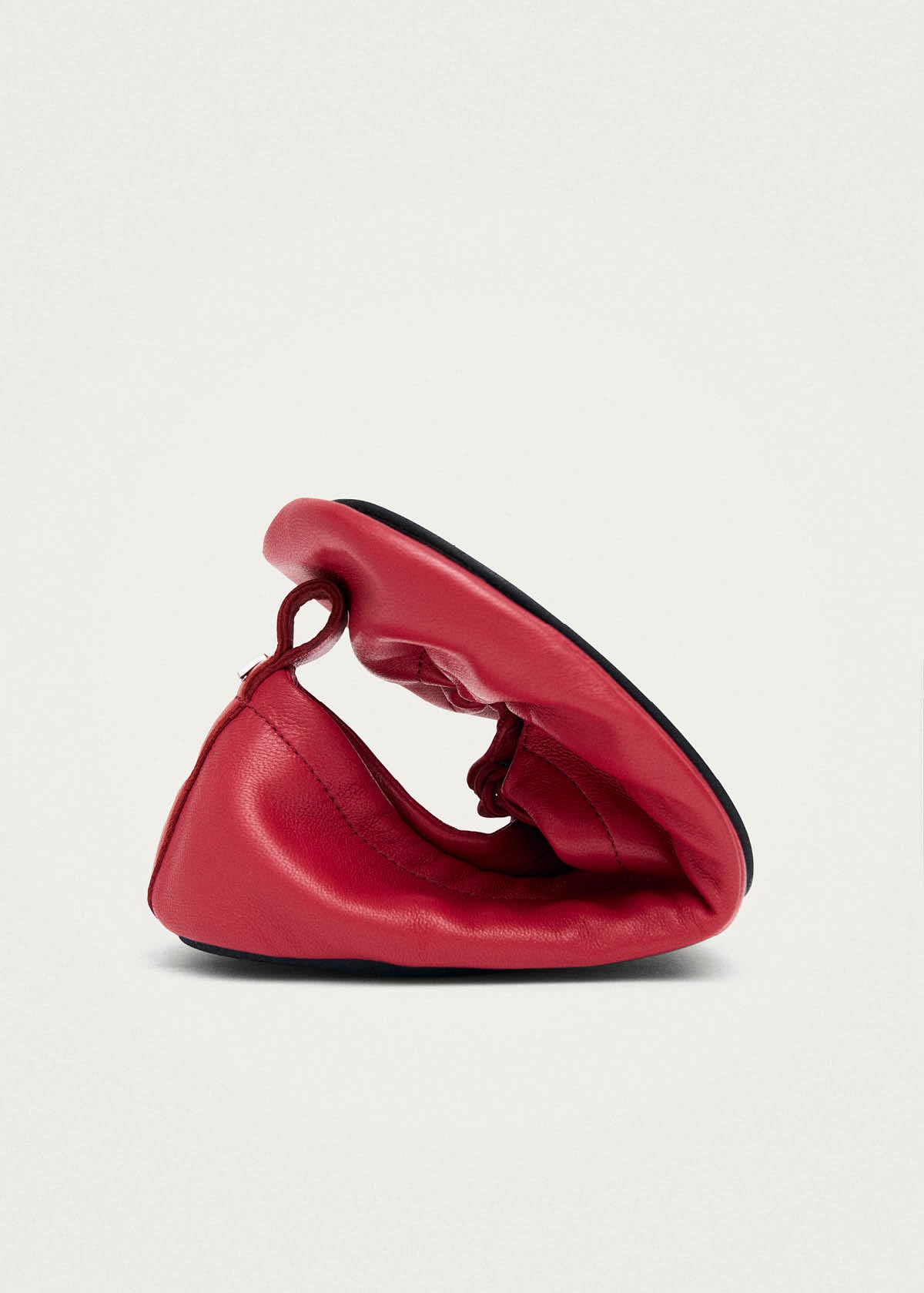 Rosalind Barefoot Ballerine in Pelle Rossa