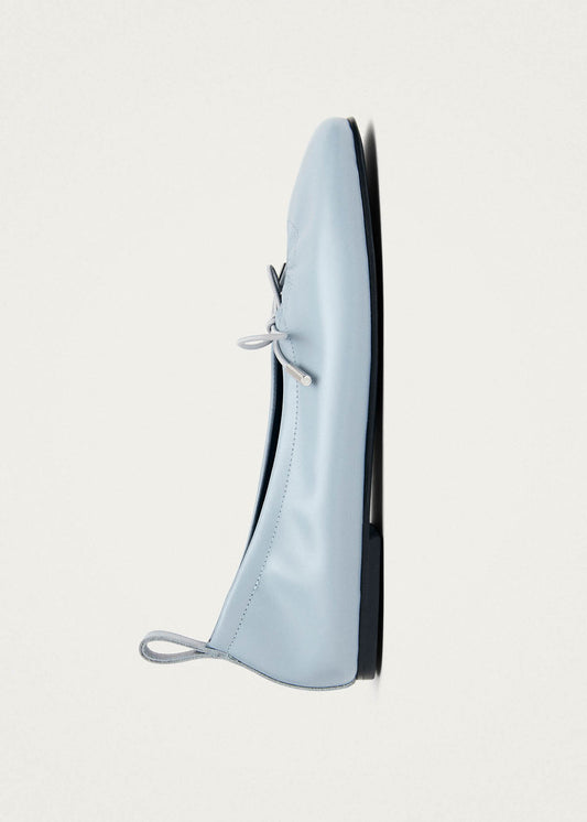 Rosalind Blue Leather Ballet Flats-image
