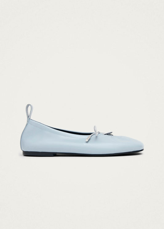 Rosalind Blue Leather Ballet Flats-image