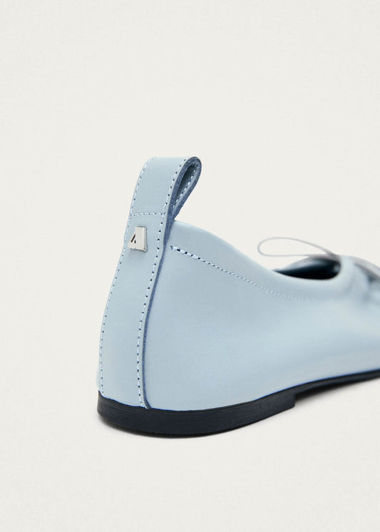 Rosalind Blue Leather Ballet Flats-image