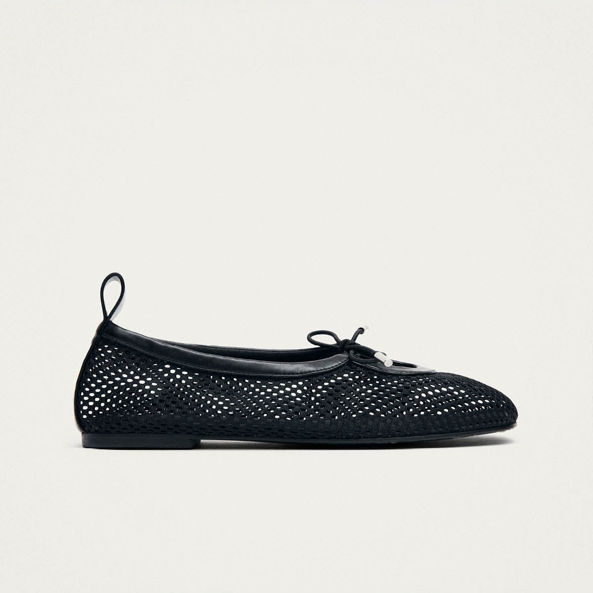 Rosalind Mesh Schwarze Ballerinas