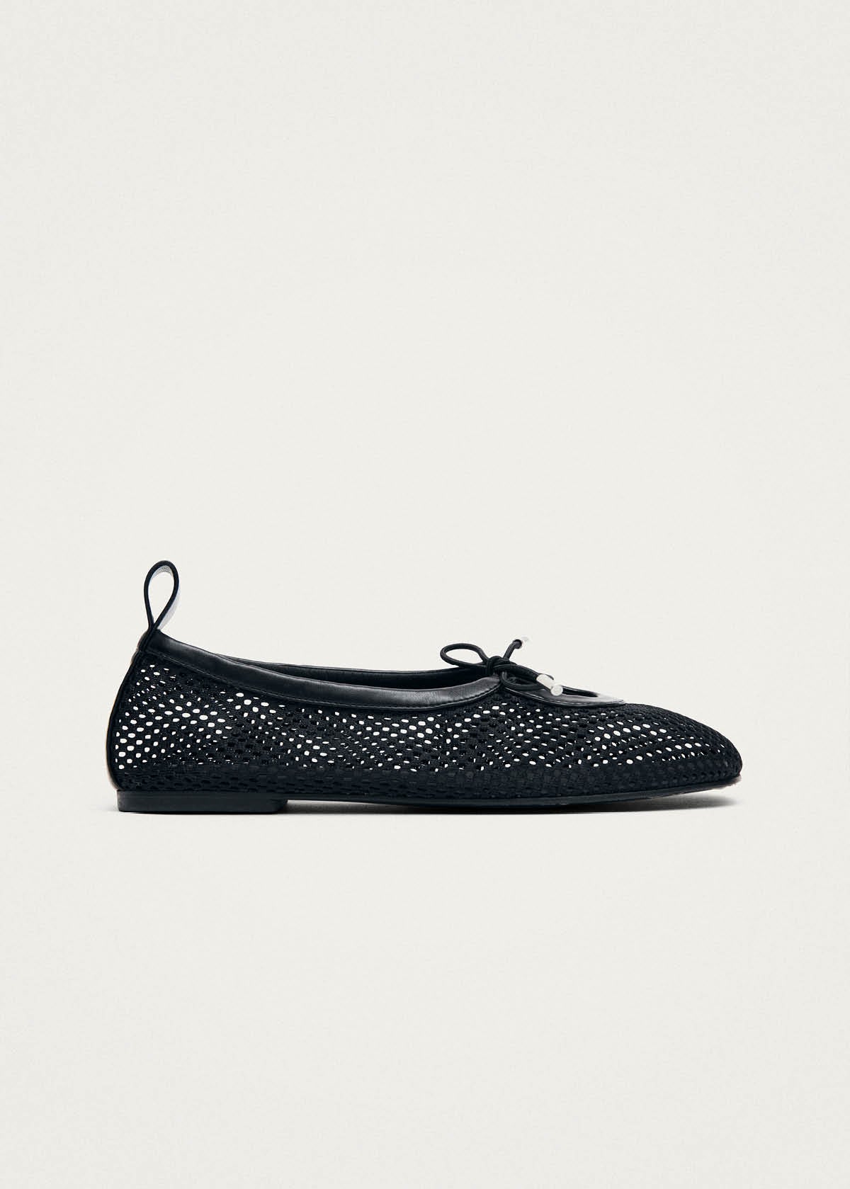 Rosalind Mesh Schwarze Ballerinas