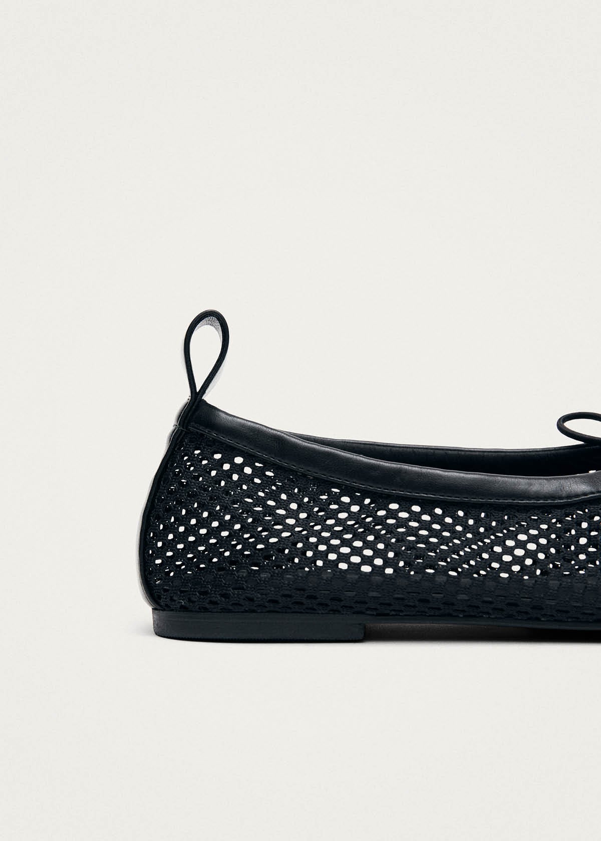 Rosalind Mesh Schwarze Ballerinas