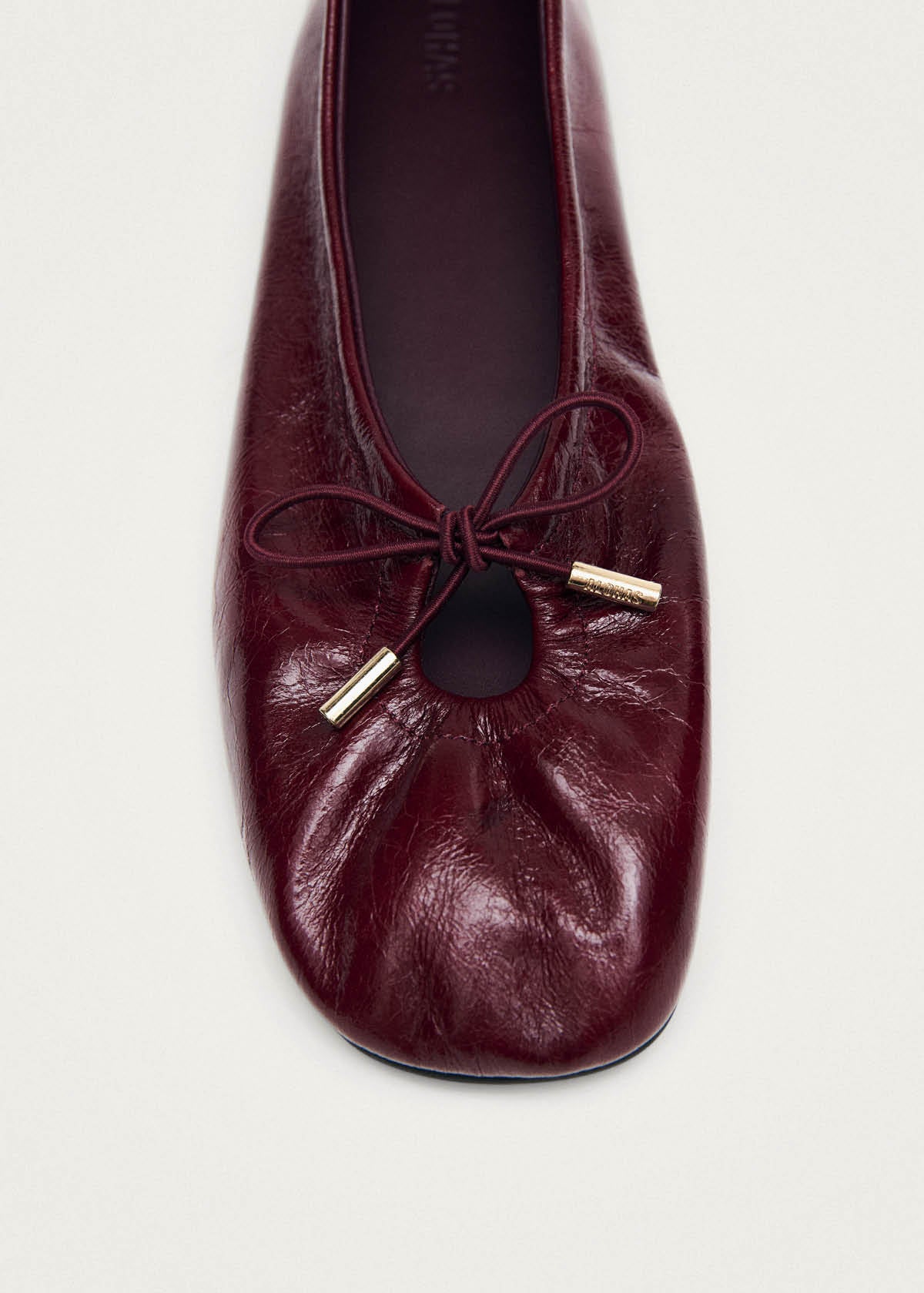 Rosalind Burgundy Patent Leather Ballet Flats