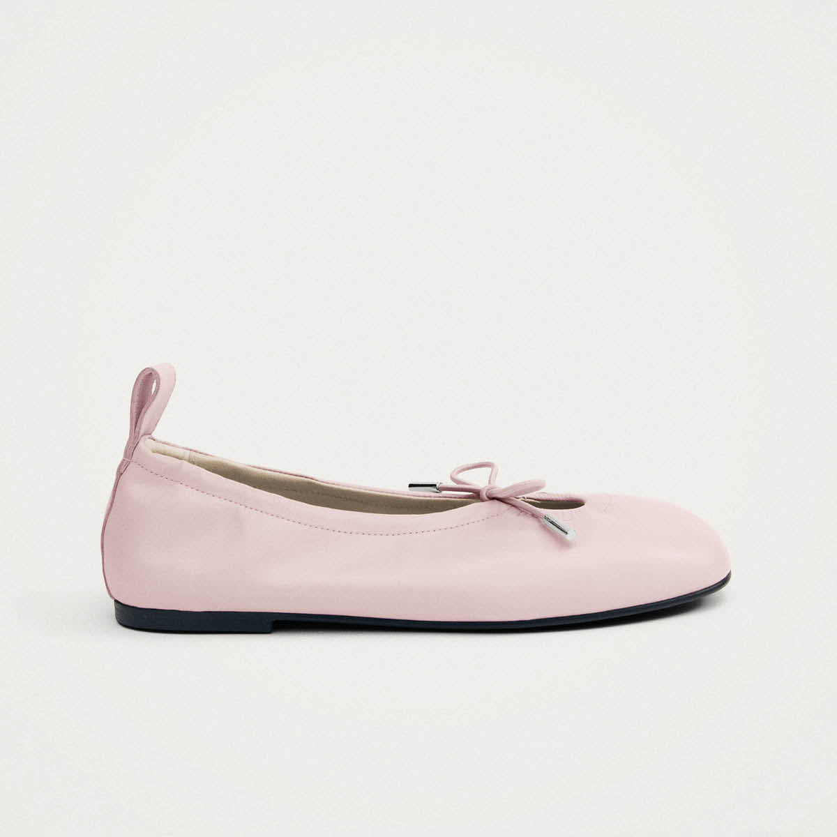 Rosalind Ballerinas aus blassrosa Leder