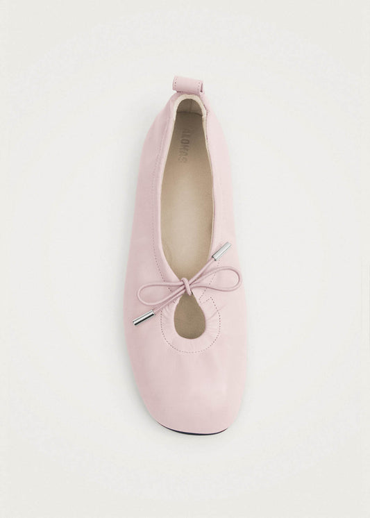 Rosalind Ballerinas aus blassrosa Leder