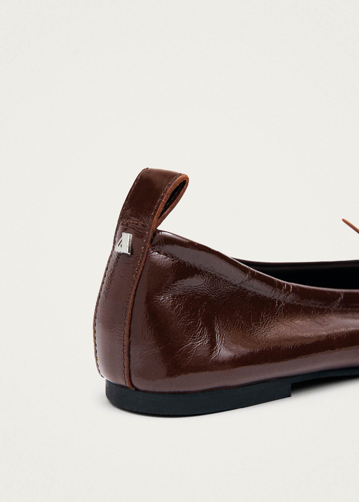 Rosalind Patent Brown Leather Ballet Flats