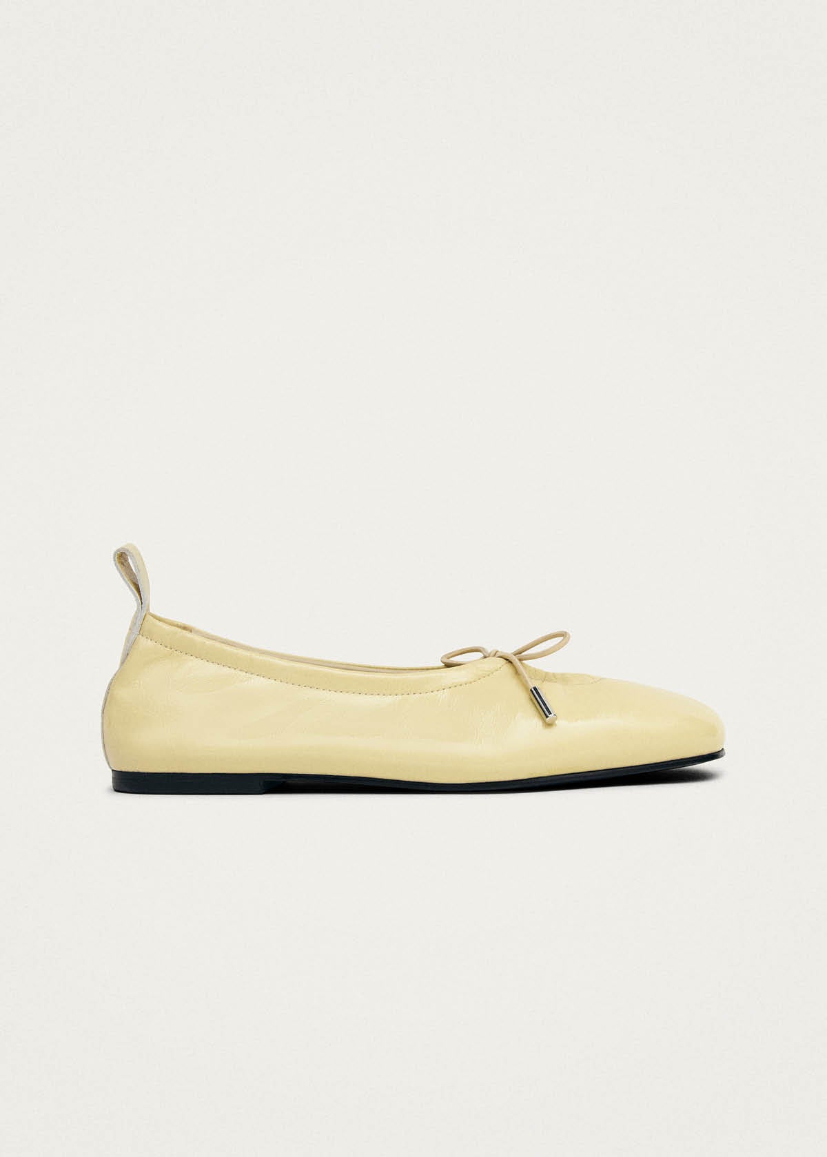 Rosalind Patent Vanilla Leather Ballet Flats | ALOHAS