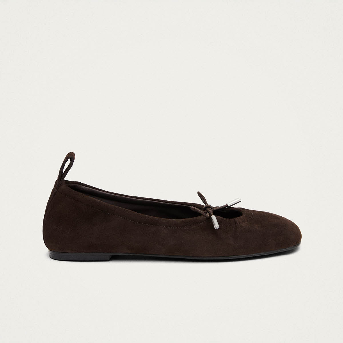 Rosalind Recycled Brown Leather Ballet Flats