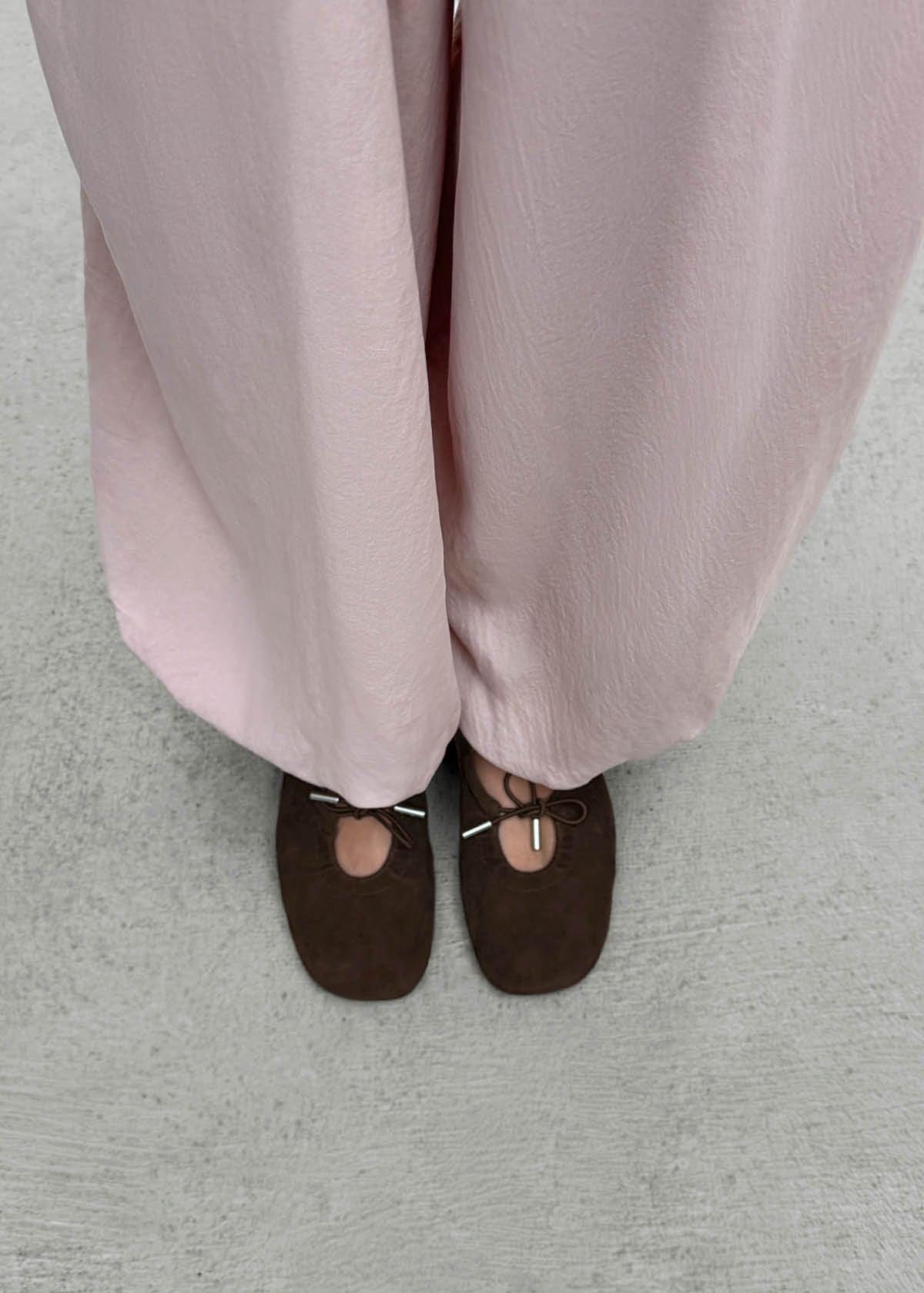 Rosalind Recycled Brown Leather Ballet Flats