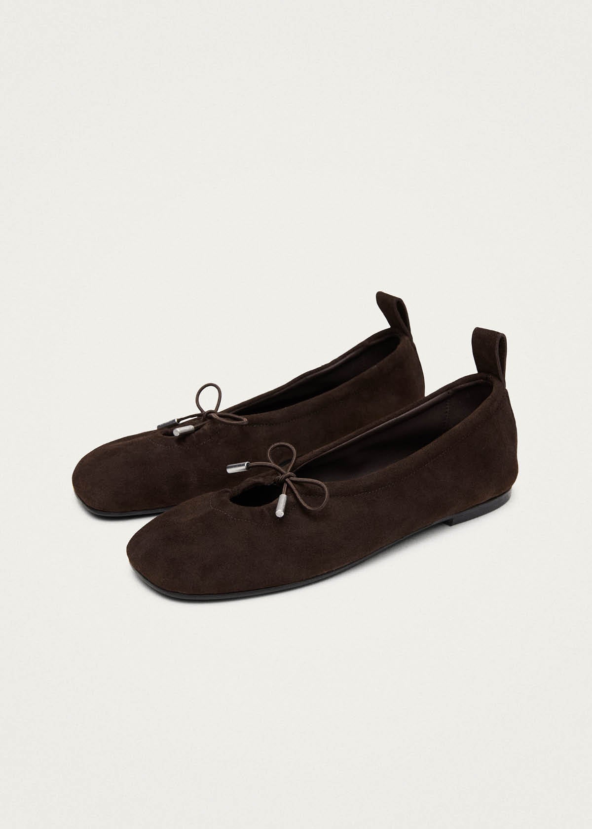 Rosalind Recycled Brown Leather Ballet Flats
