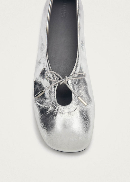 Rosalind Shimmer Bailarinas de Cuero Color Plata-image