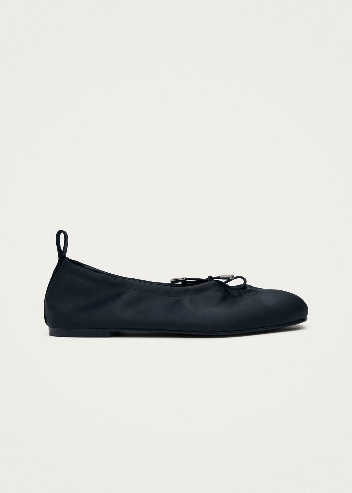 Rosalind Silky Black Ballet Flats