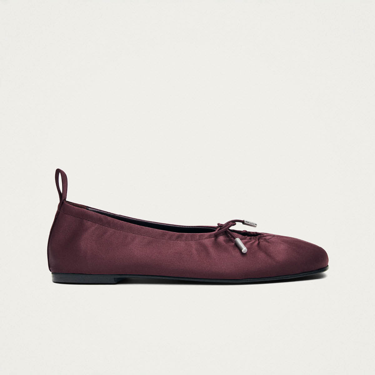 Rosalind Silky Burgundy Ballet Flats