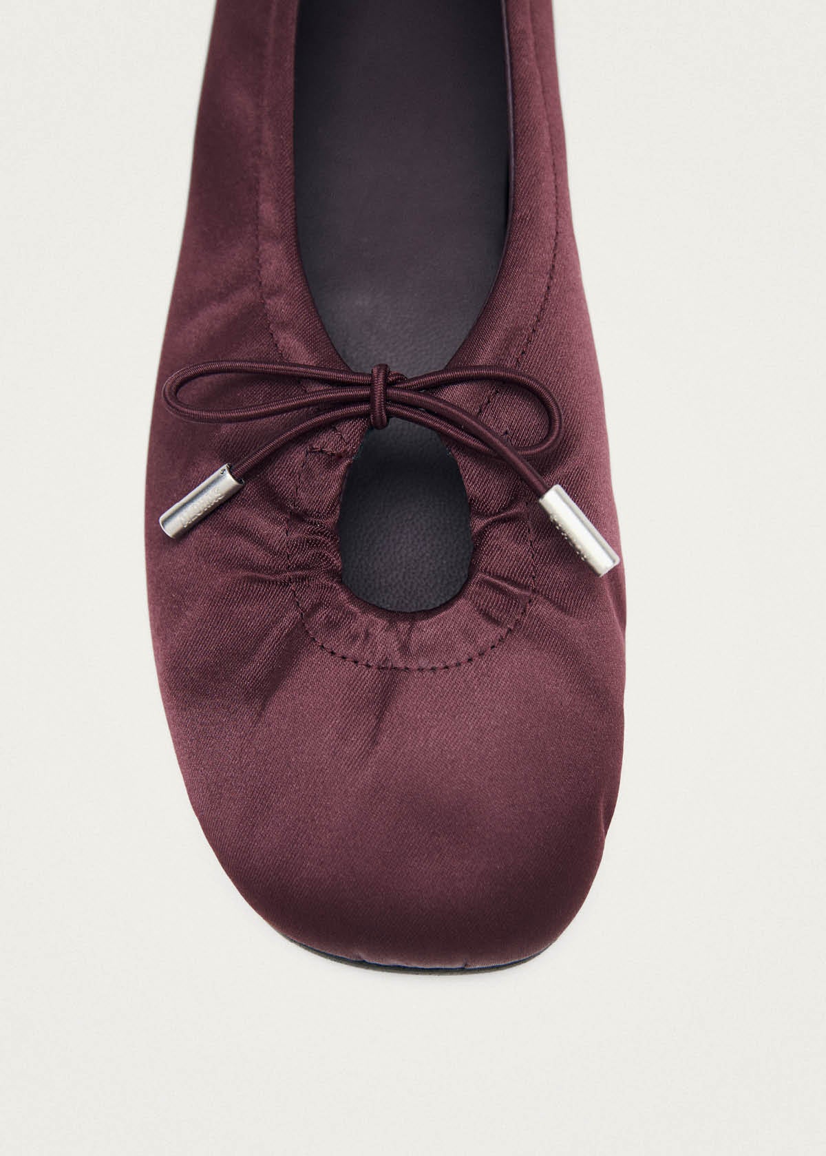 Rosalind Silky Burgundy Ballet Flats