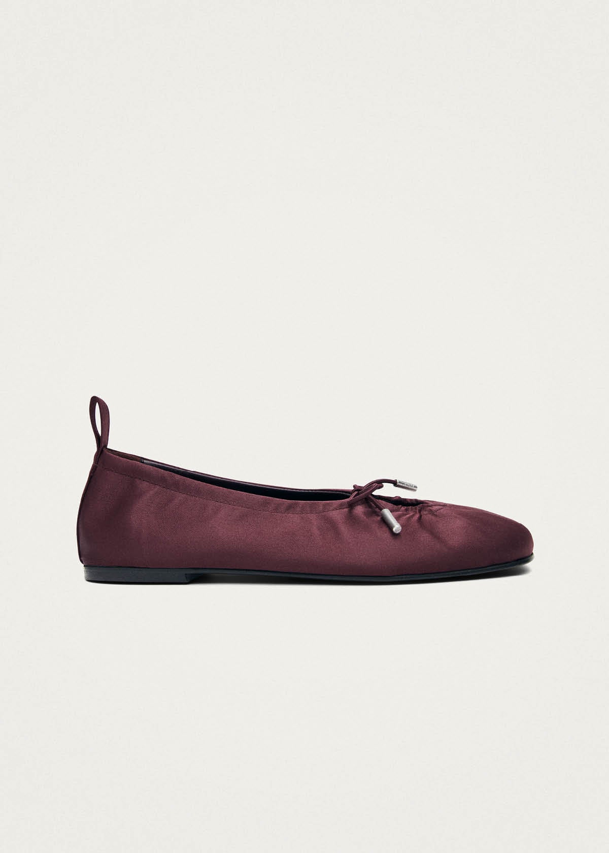 Rosalind Silky Burgundy Ballet Flats