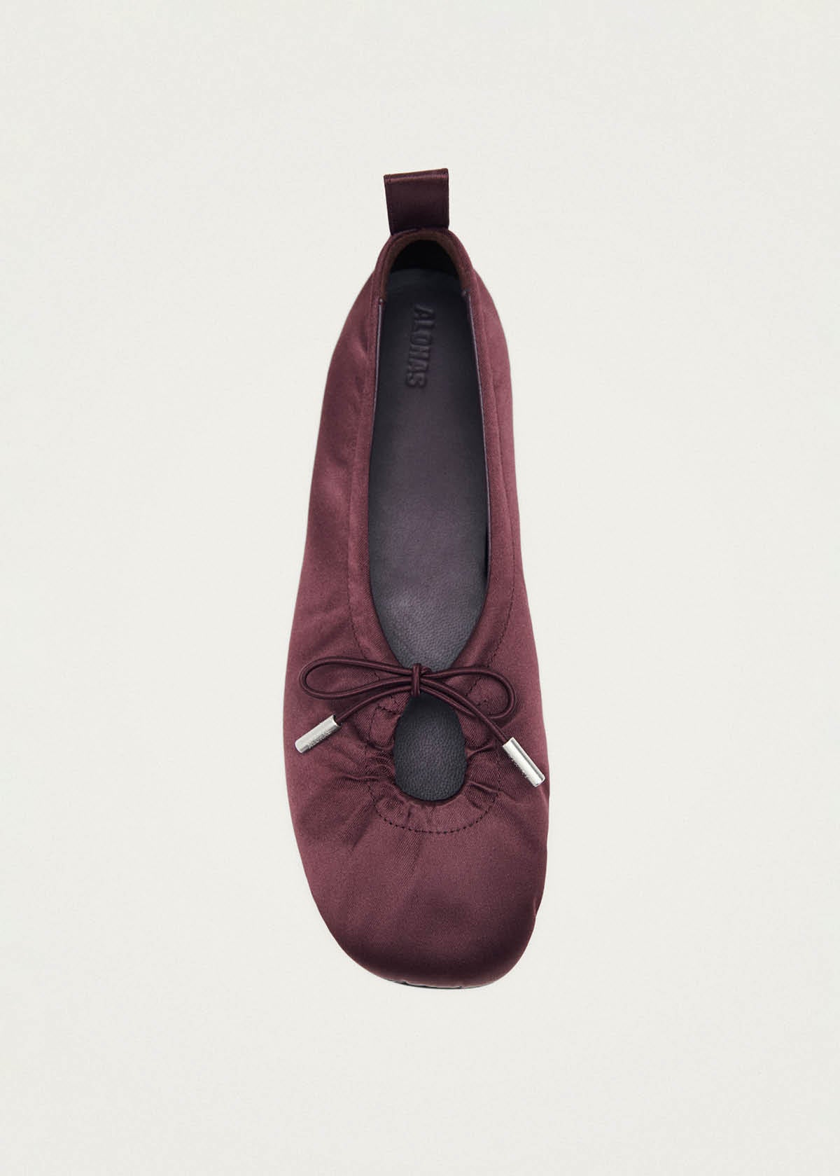 Rosalind Silky Burgundy Ballet Flats