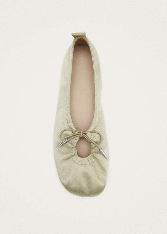 Rosalind Silky Green Ballet Flats