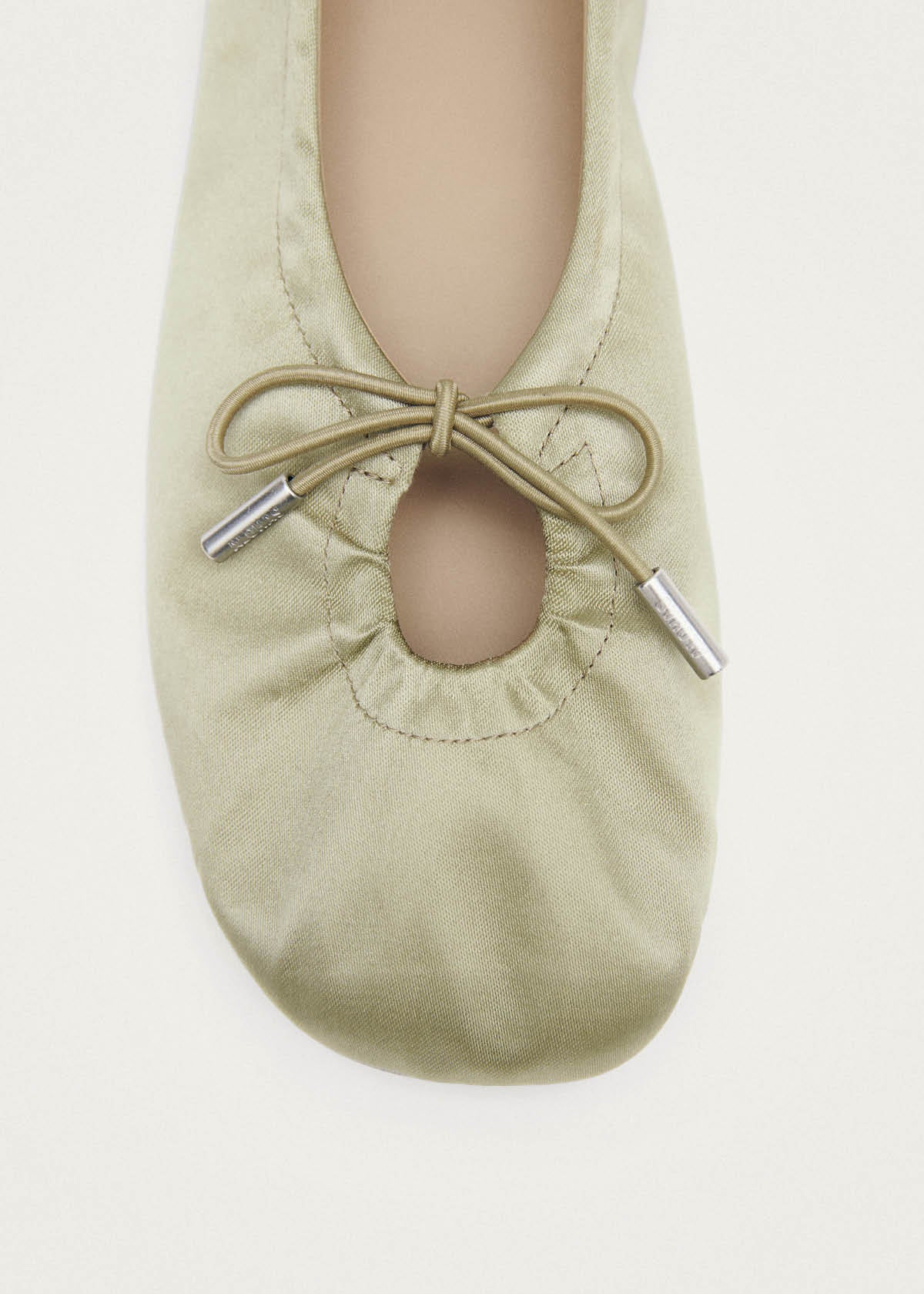 Rosalind Silky Green Ballet Flats