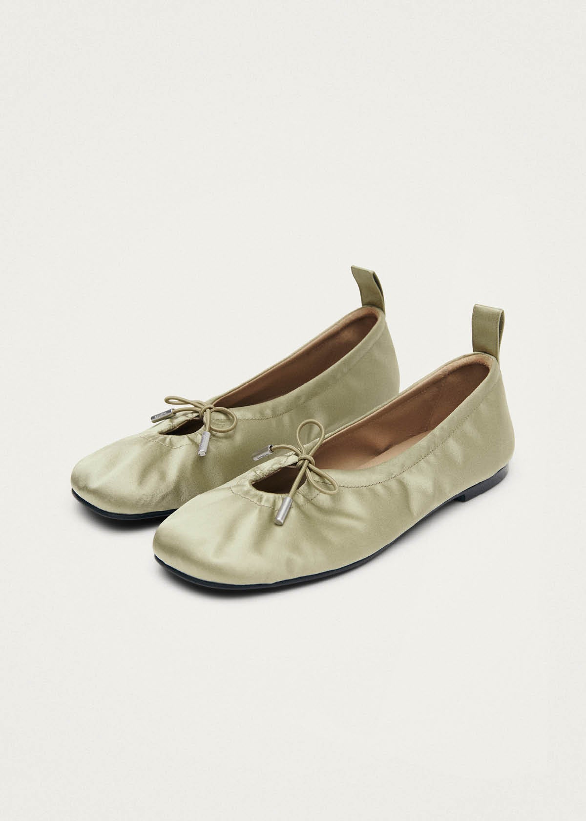 Rosalind Silky Green Ballet Flats