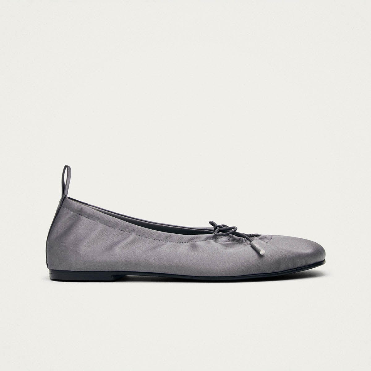 Rosalind Silky Grey Ballet Flats